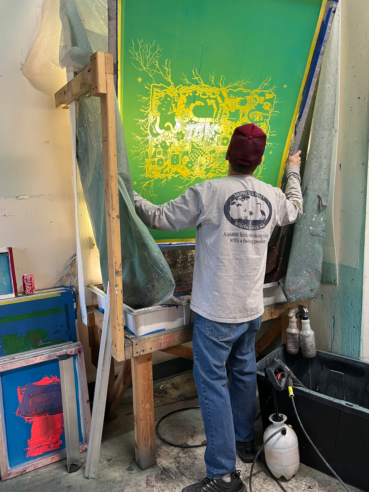 BSC CUSTOM JUMBO SCREEN PRINTING JOB *read description*
