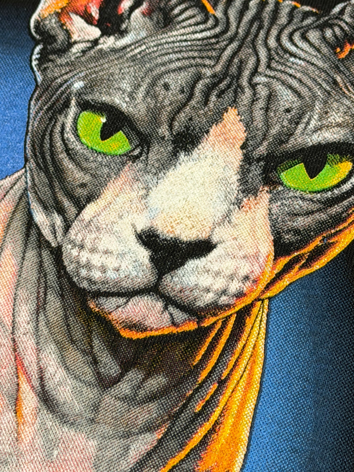 Sphynx Cat Tee on vintage Tee (M)