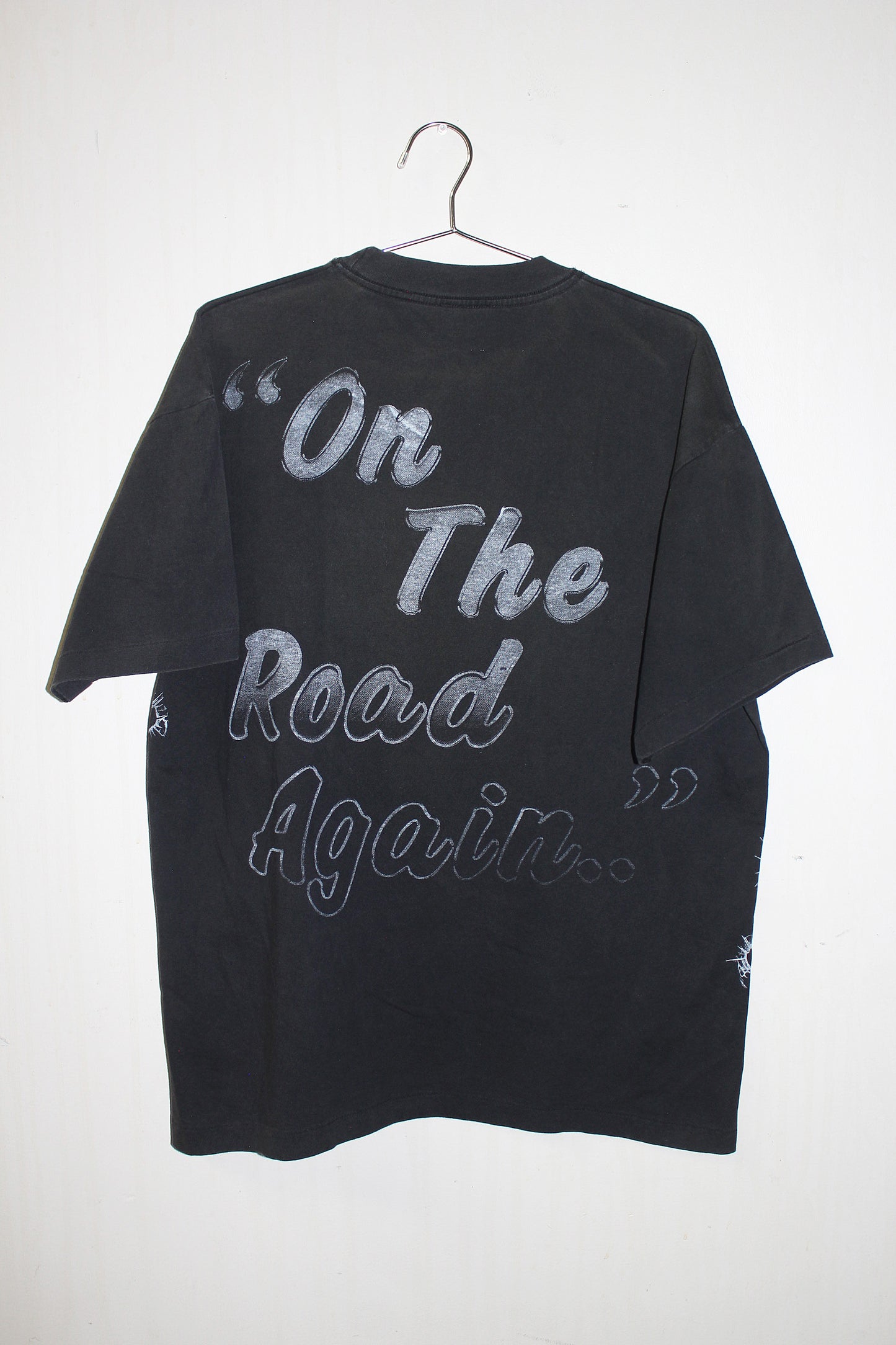 Willie Nelson on Single Stitch Lightly Faded Tee (XL-L)