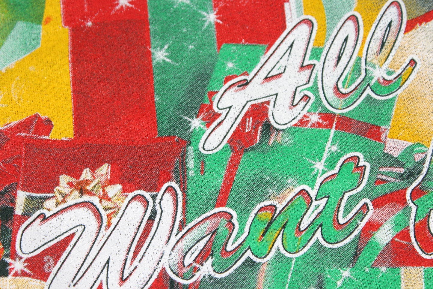 *GREEN* Mariah Carey 'All I Want For Christmas' Orig. fan art Sweatshirt