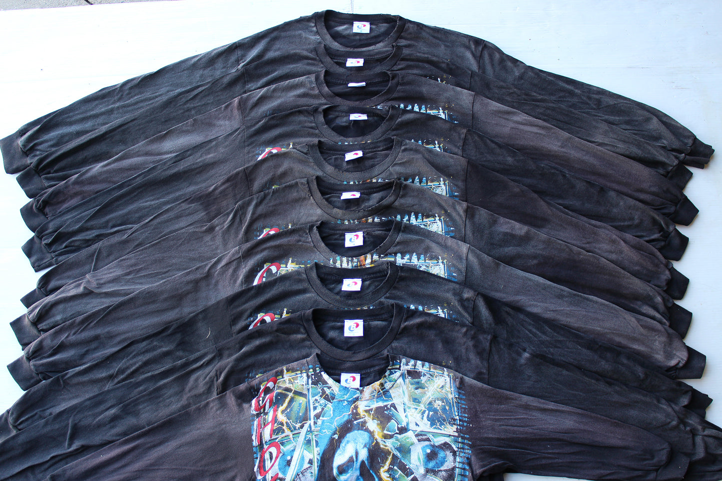 SCREAM/Ghostface on faded BSC longsleeve (2X)