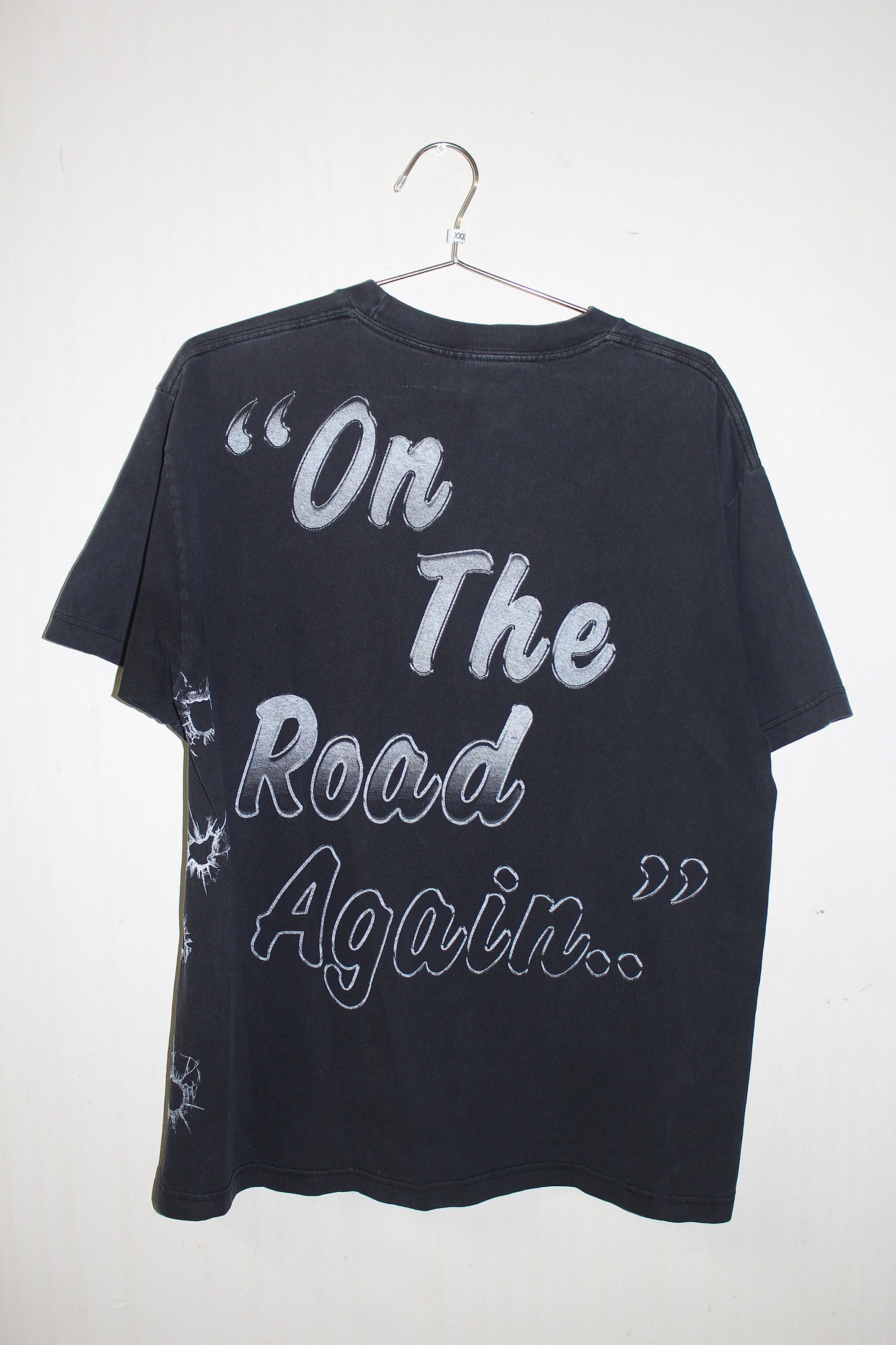 Willie Nelson faded black short sleeve (M)