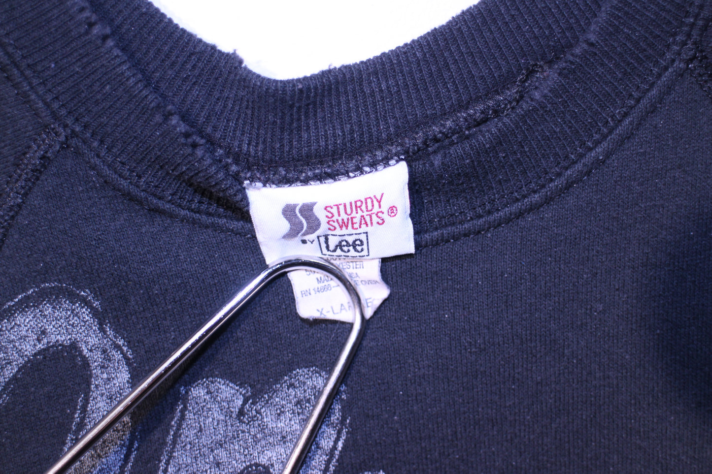 *Reverse* Willie Nelson on Vintage Lee Sturdy Sweatshirt (LG)