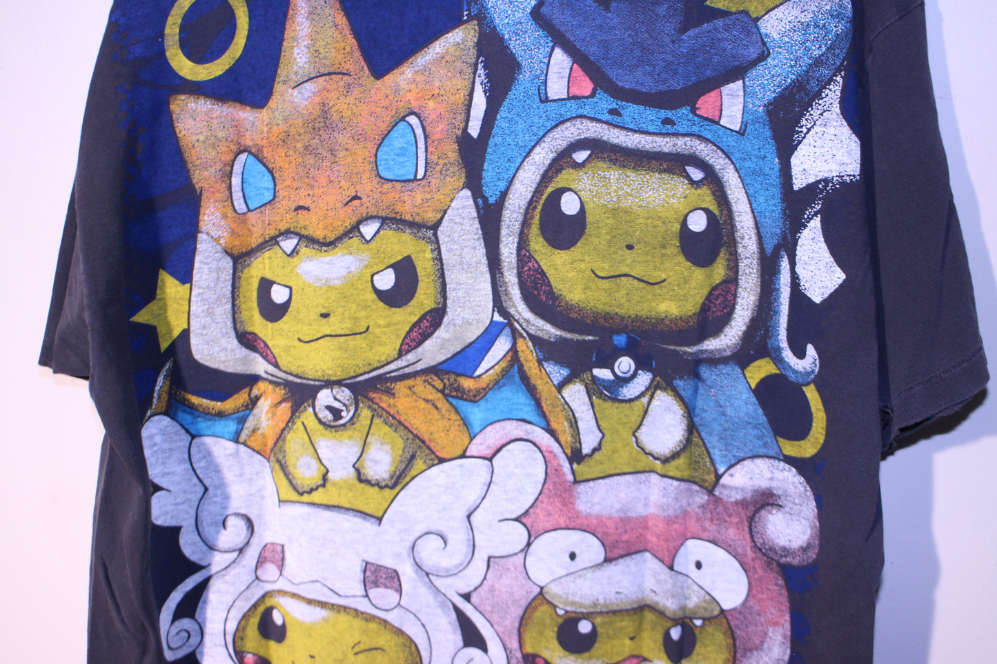 Poncho Pika on vintage single stitch hanes 50/50 (L/XL)