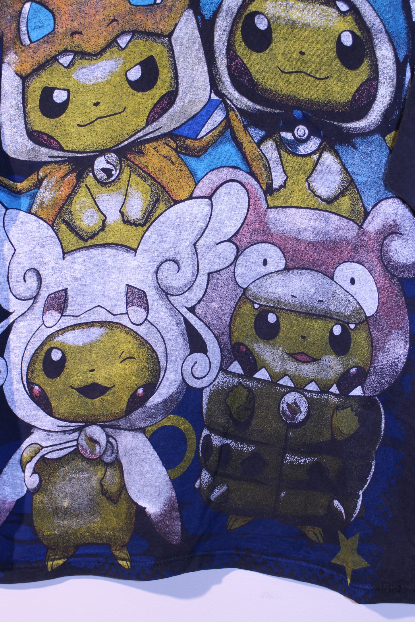 Poncho Pika on Russel longsleeve pocket tee (L)