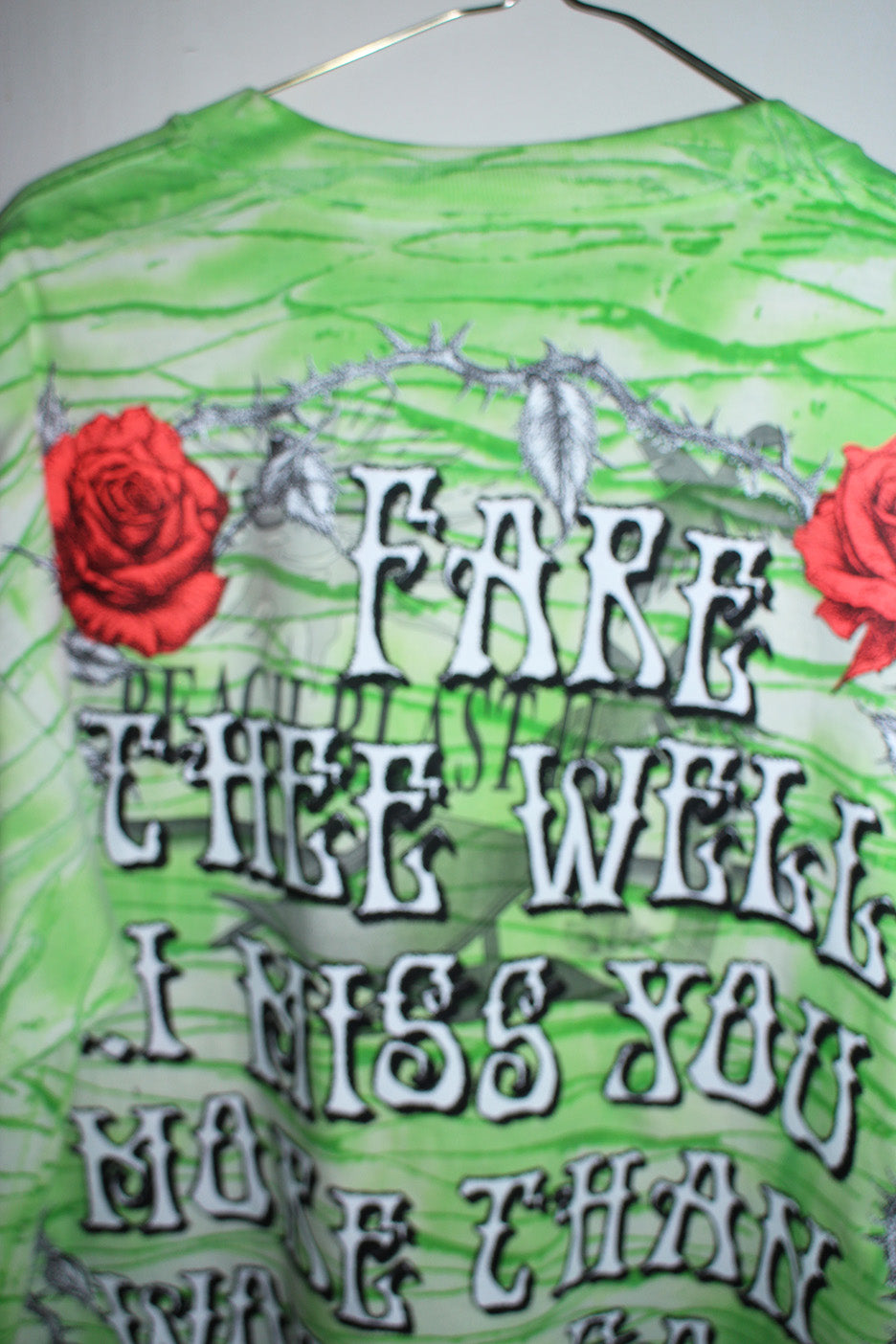 Fare Thee Well Jerry Jewel Tone Single Stitch Back print over (XL)