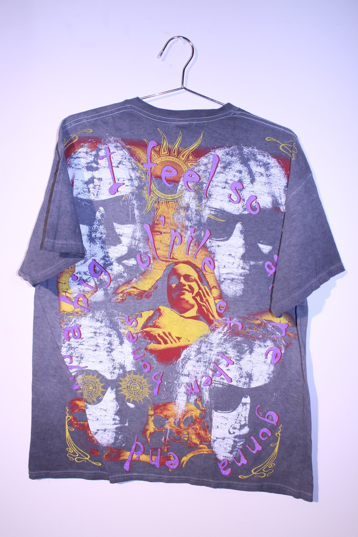 A.I.C on fade washed colortone tee (XL)