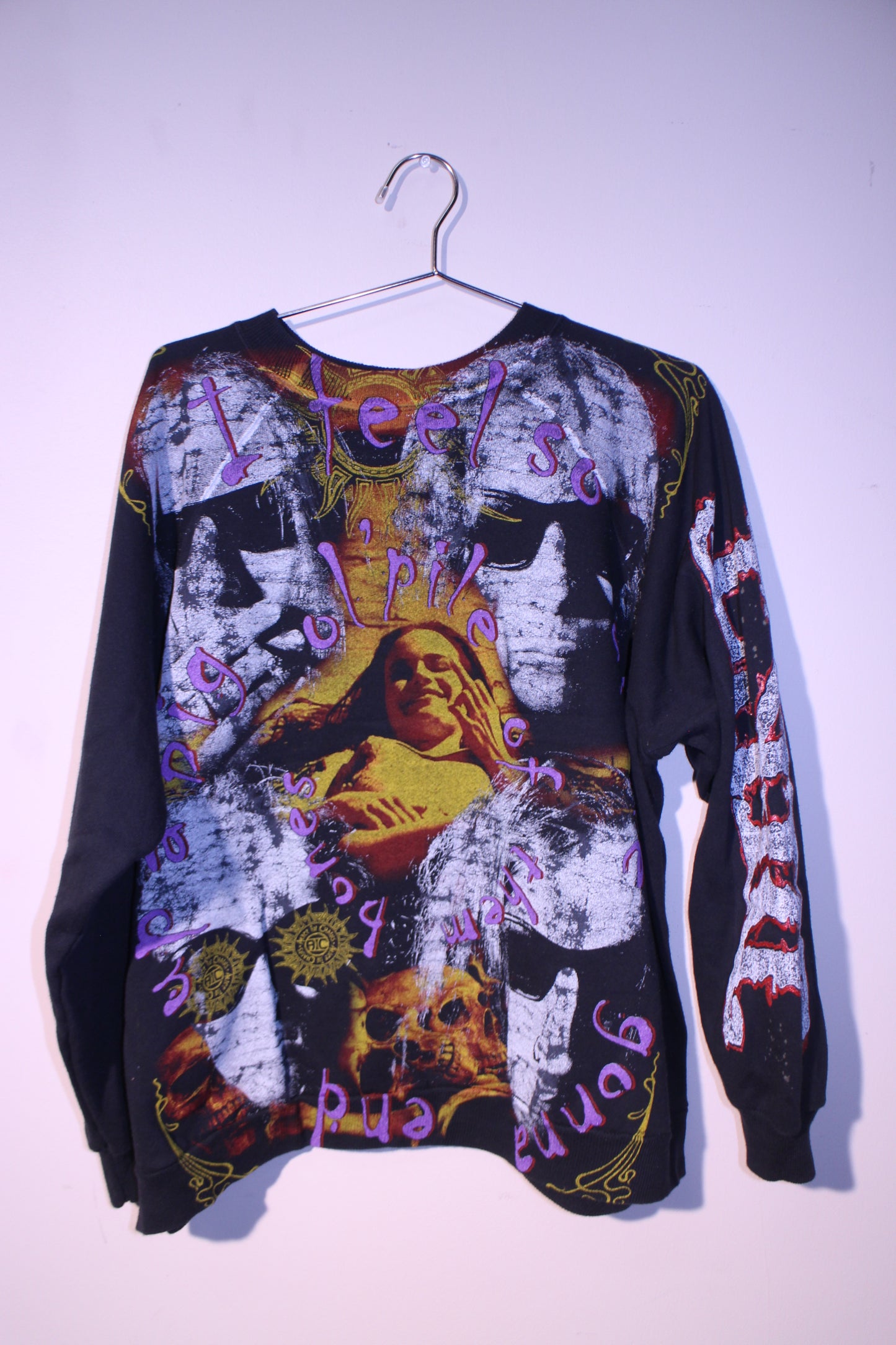 A.I.C on vintage Hanes 'her way' Sweatshirt (L)