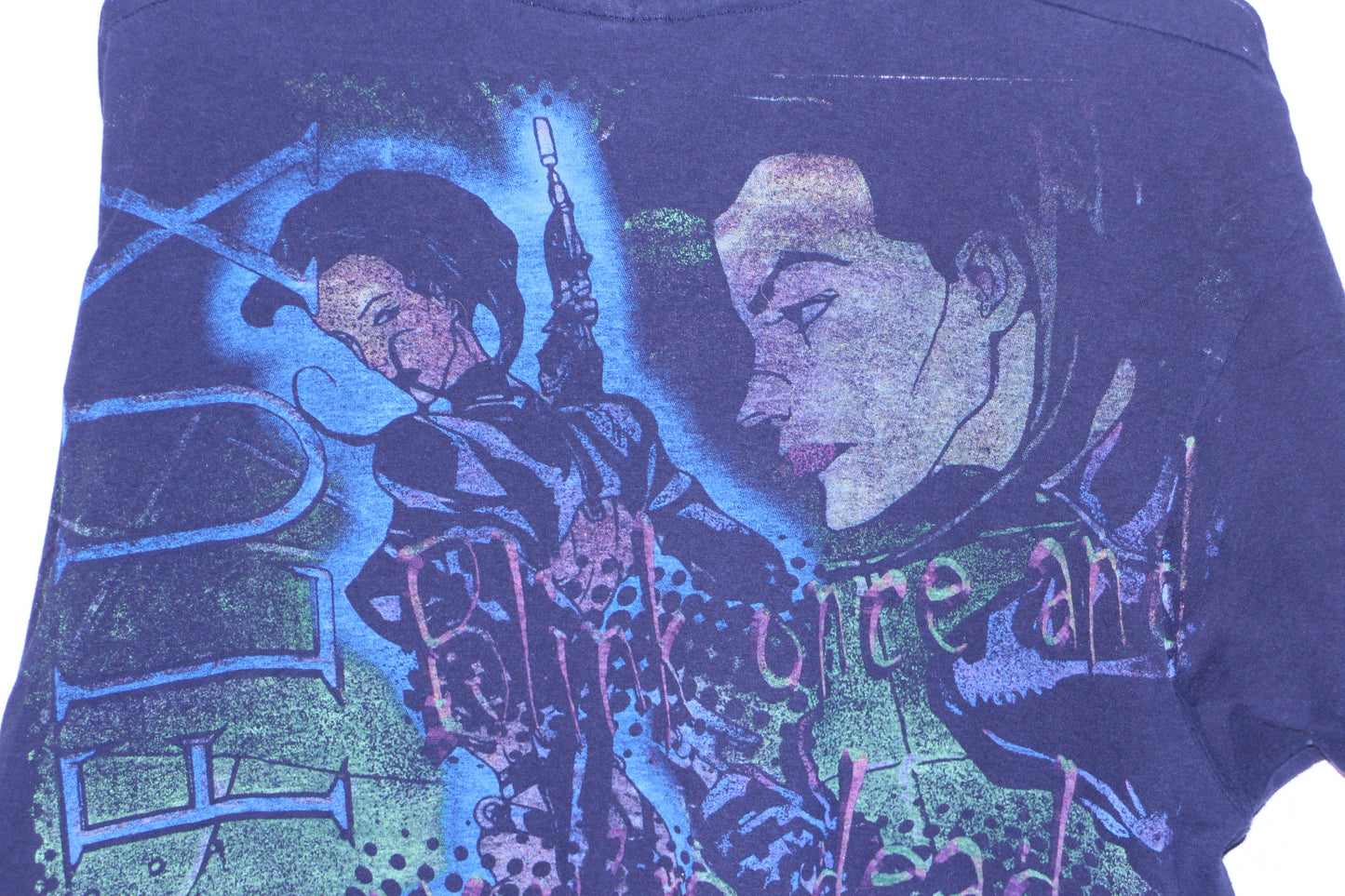 Aeon Flux on vintage single stitch HANES tee (XL)