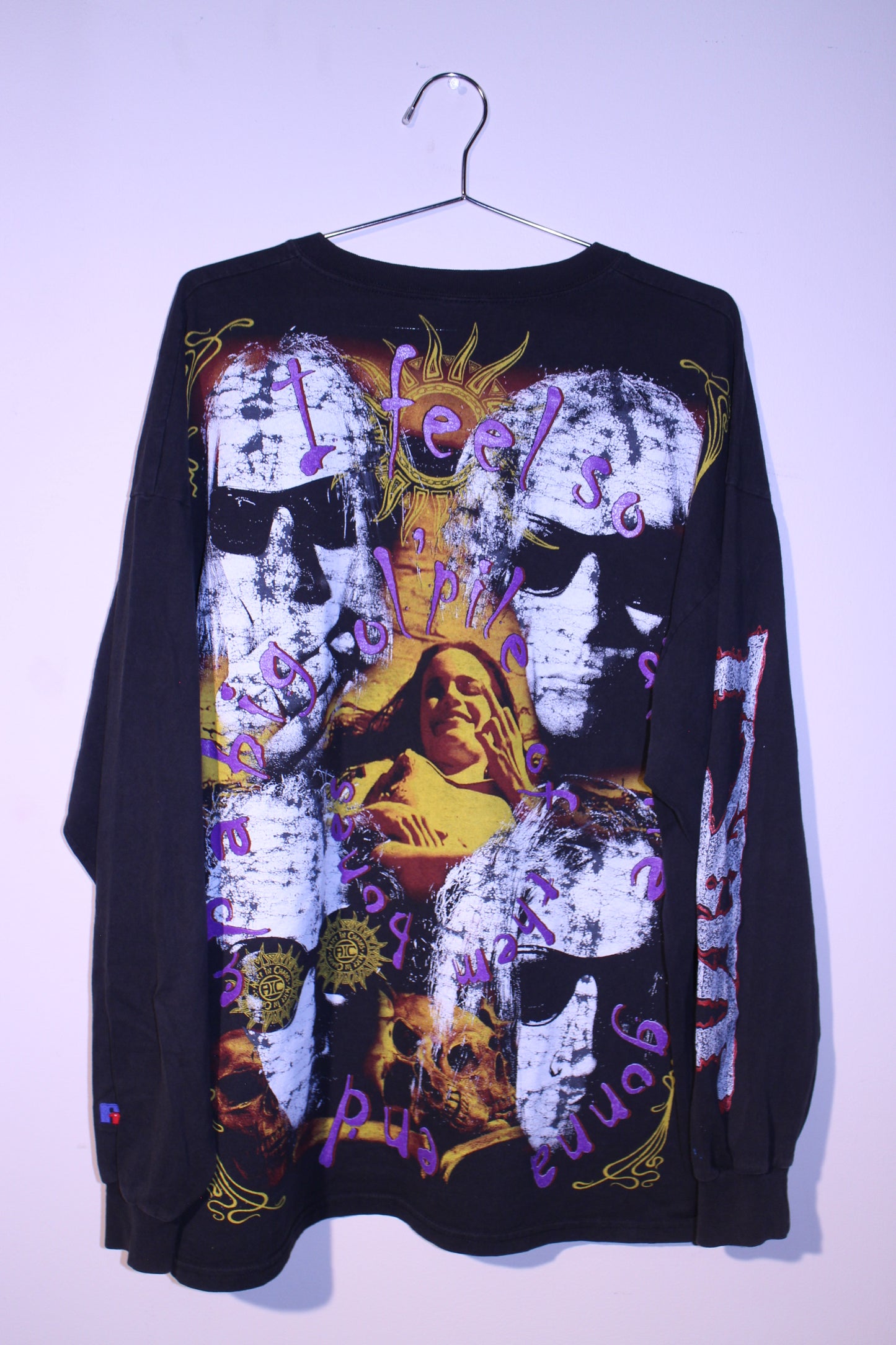 A.I.C on vintage russell longsleeve (2XL)