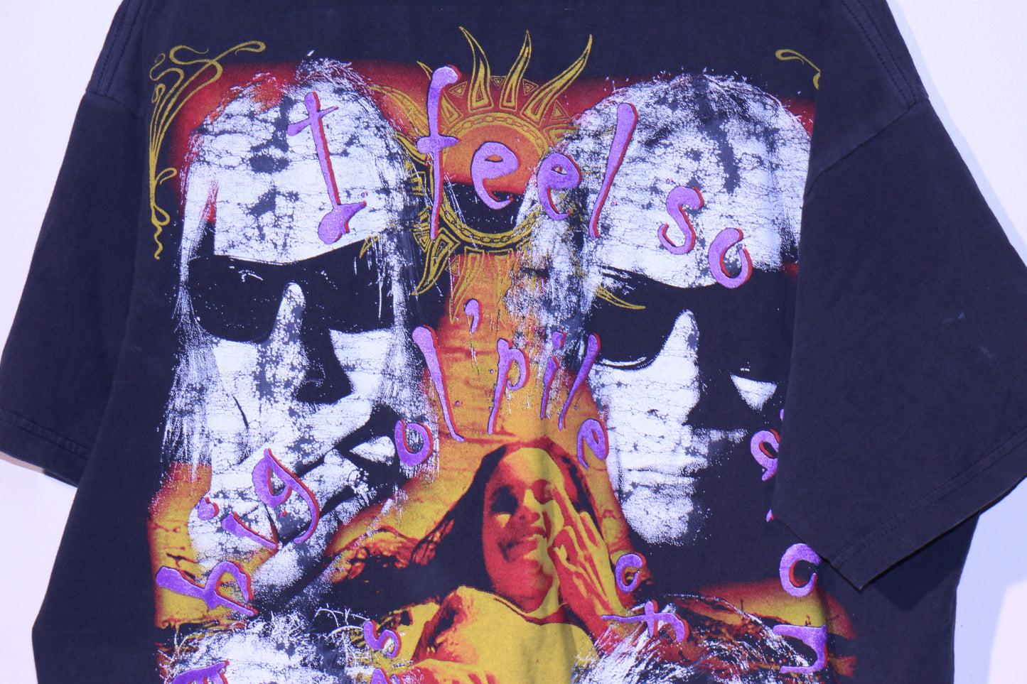 A.I.C on PRO 5 blank lightly faded painters tee (XXL)
