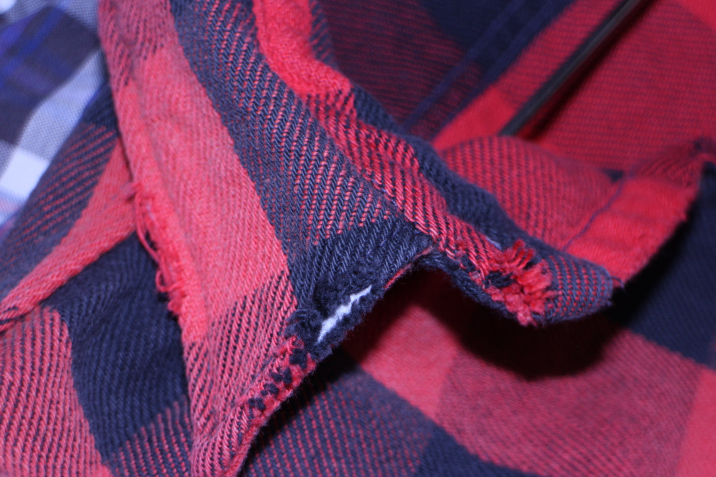 Light Faded Willie Nelson On black/red vintage flannel button up (L)