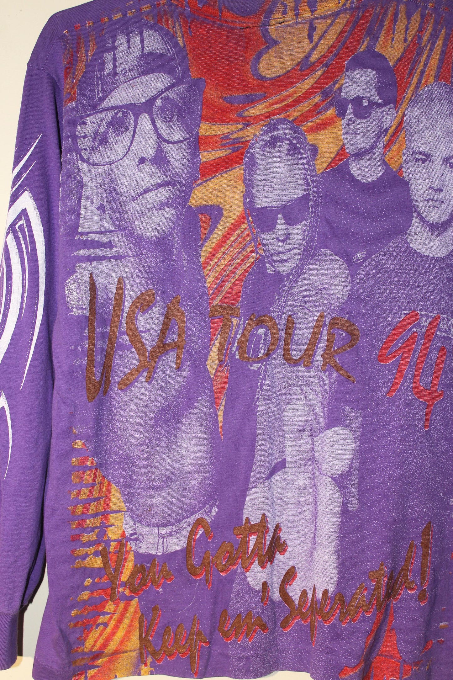 OFFSPRING on vintage single stitch FOTL purple long sleeve (M)