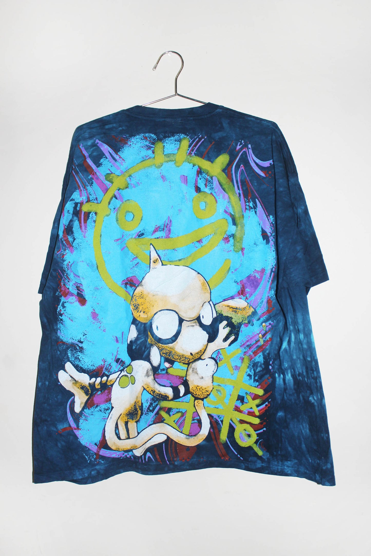 Illustrator Pika on Tye Dye Y2k vintage Gildan Blank (XXL)