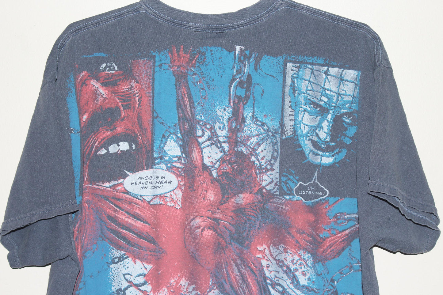 Faded Helllrasier on washed out blue blank (XL)