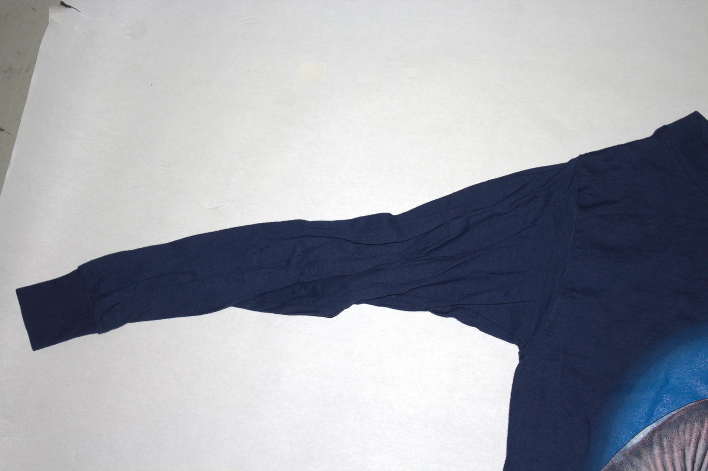 Sphynx Cat Tee on vintage T-Plus single stitch Navy long sleeve shirt (S)