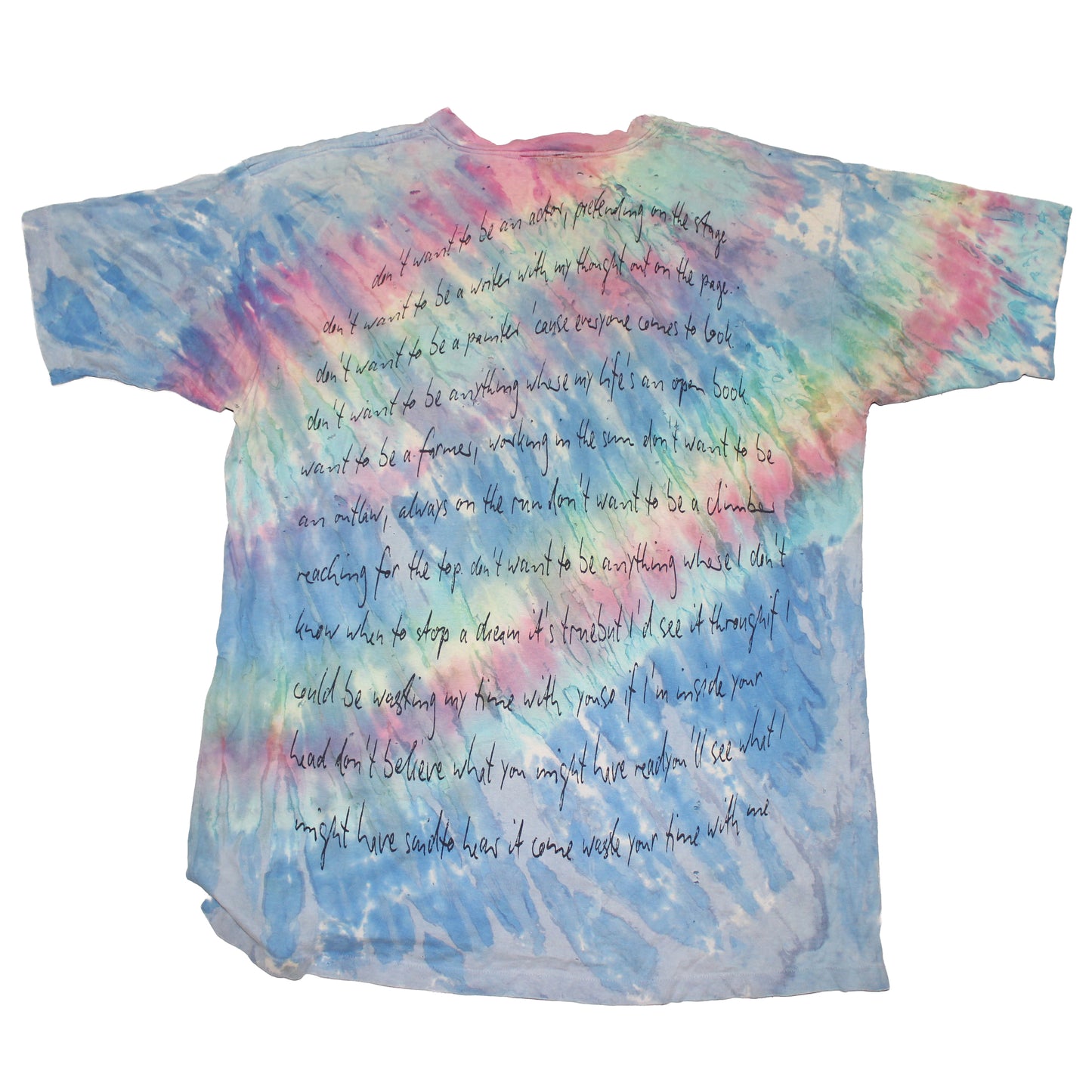 BSC PHISH Mashup print on vintage Sostanza distressed tie dye t-shirt (XXL)