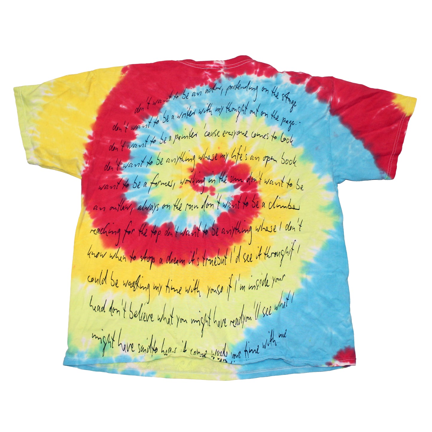 BSC PHISH Mashup print on vintage FREEZE tie dye t-shirt (L)