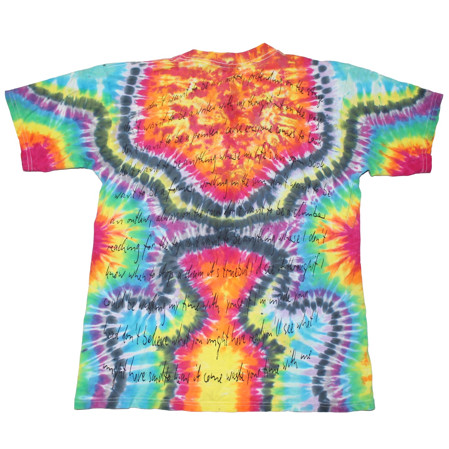 BSC PHISH Mashup print on vintage tie dye t-shirt (L)