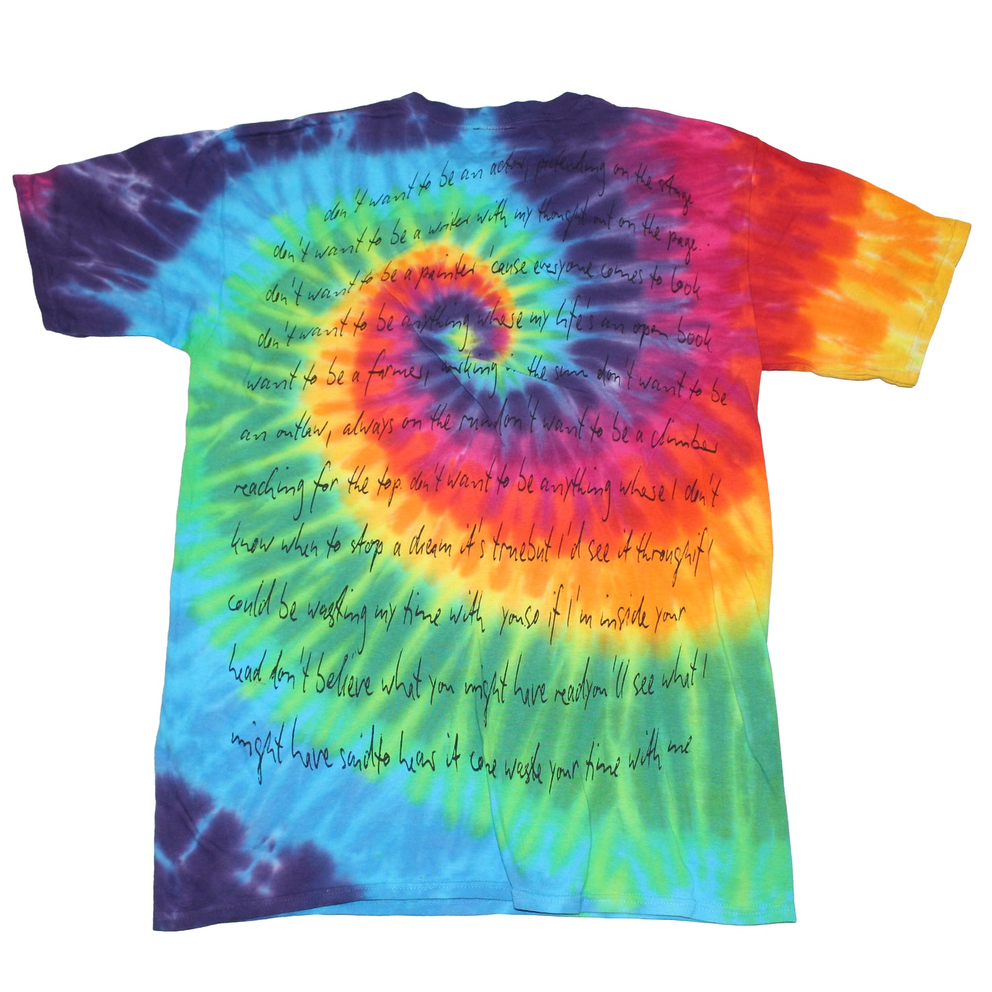 BSC PHISH Mashup print on vintage mid 00's tie dye t-shirt (L)