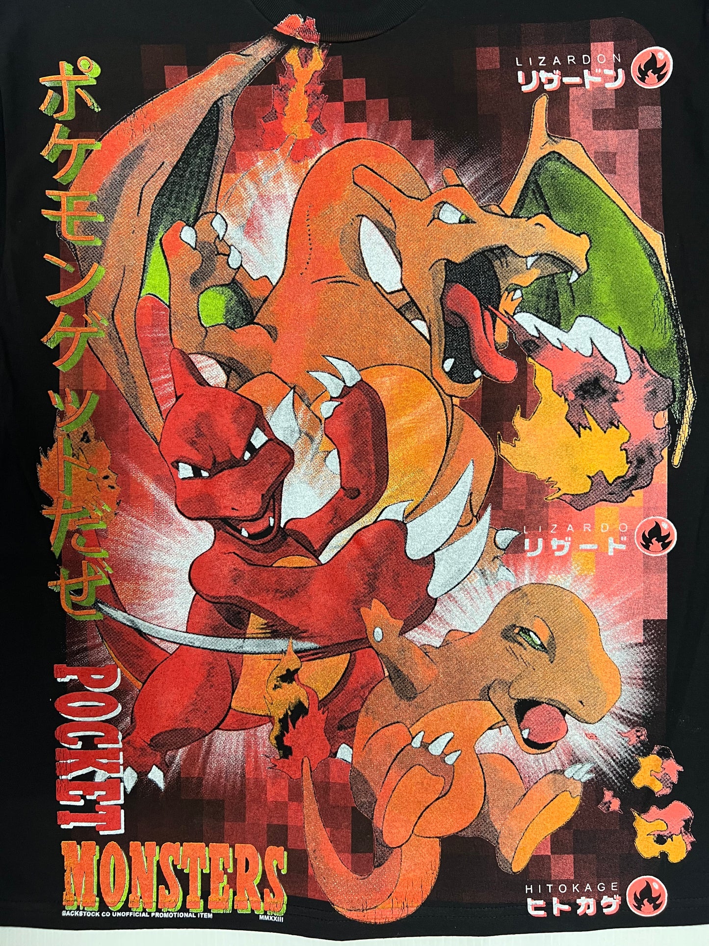 2025 Japanese 'Lizardon/リザードン' Evolution line Orig. fan art shirt