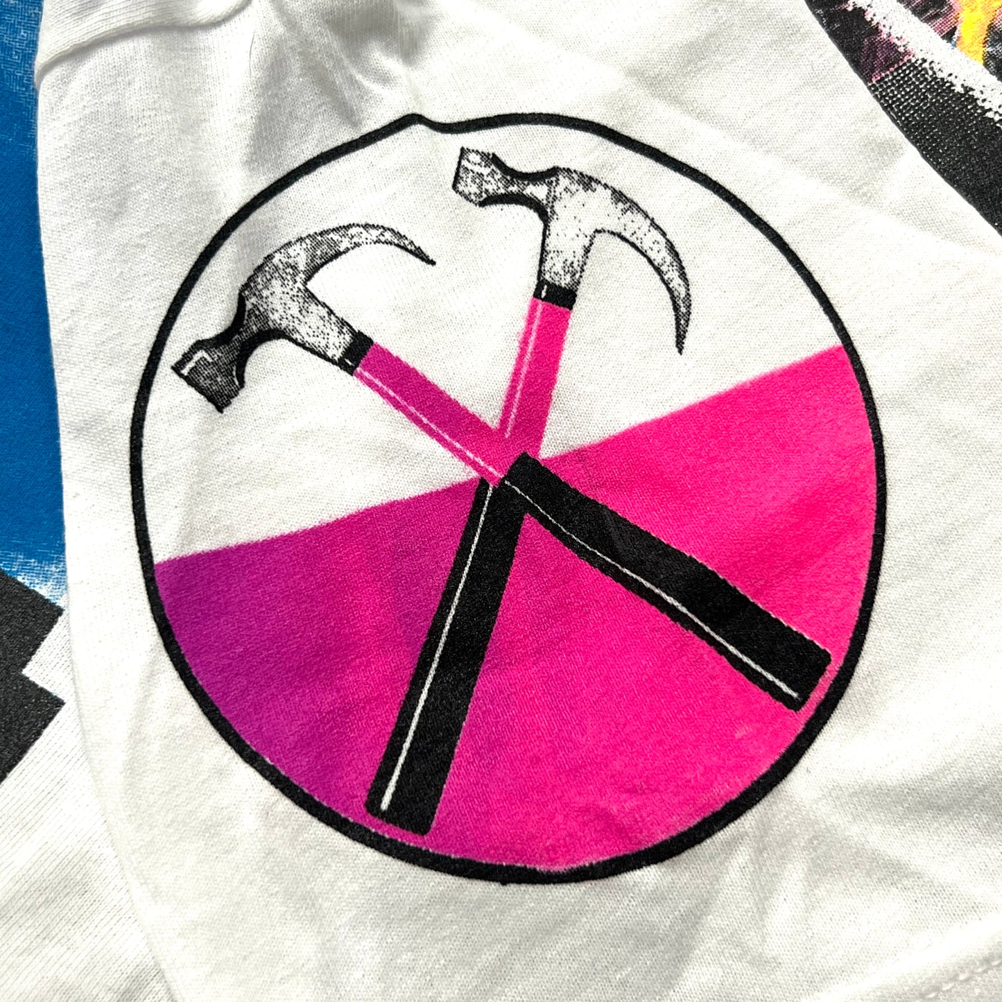 *White* Pink Floyd LIVE in concert Orig. fan art shirt