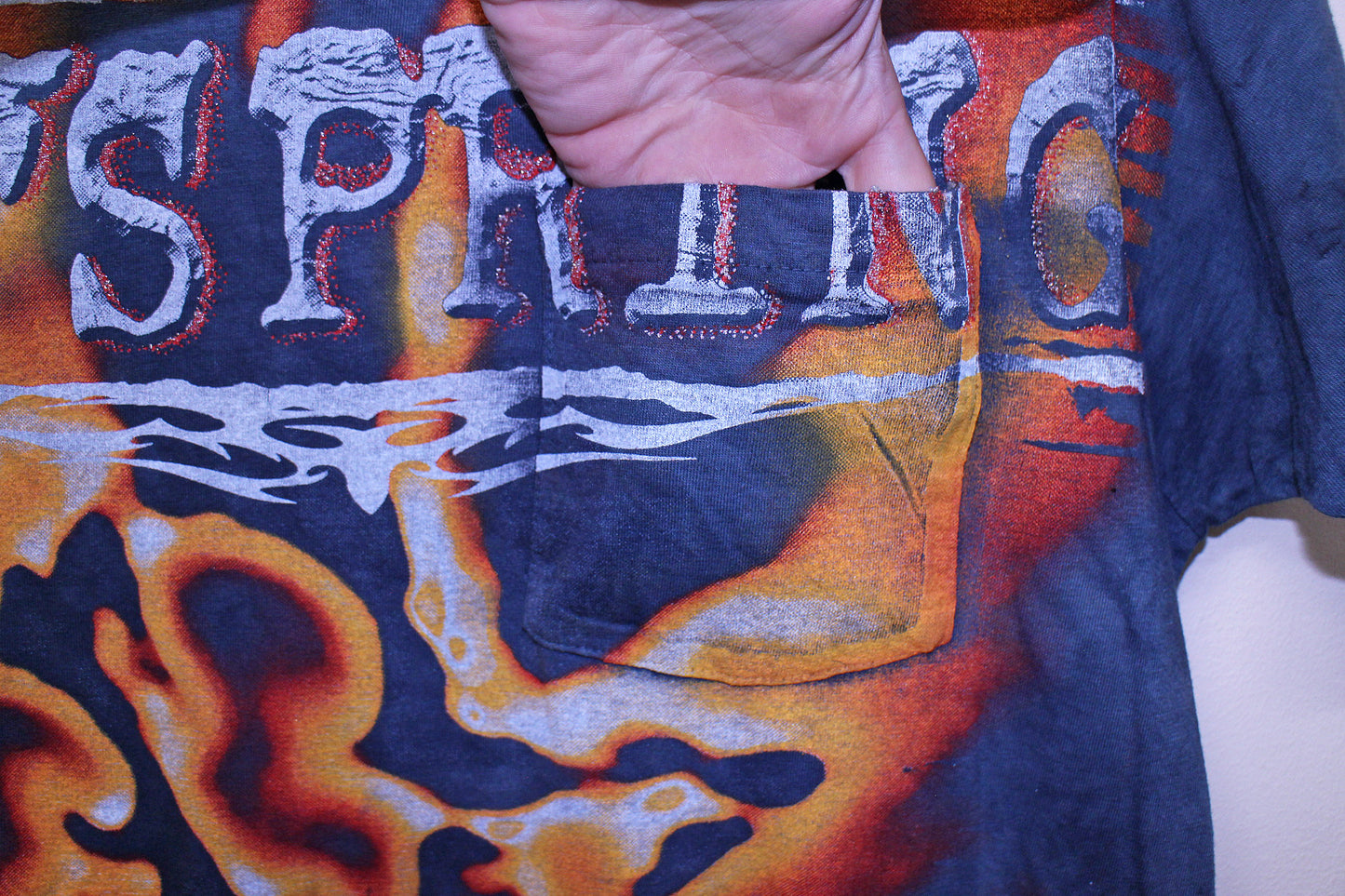Offspring on vintage single stitch pocket tee (XL)