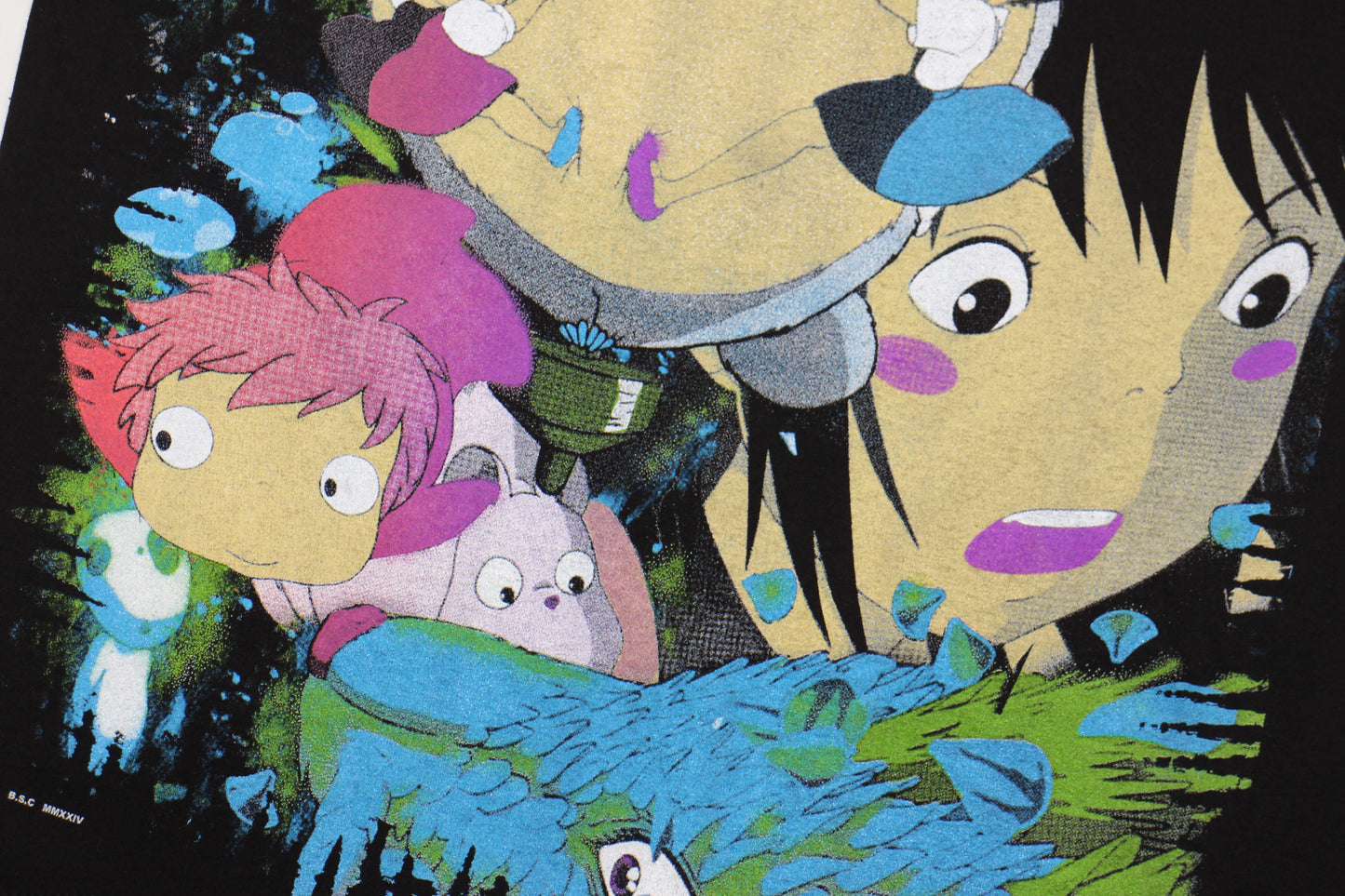*Black* Studio Ghibli Orig. fan art shirt