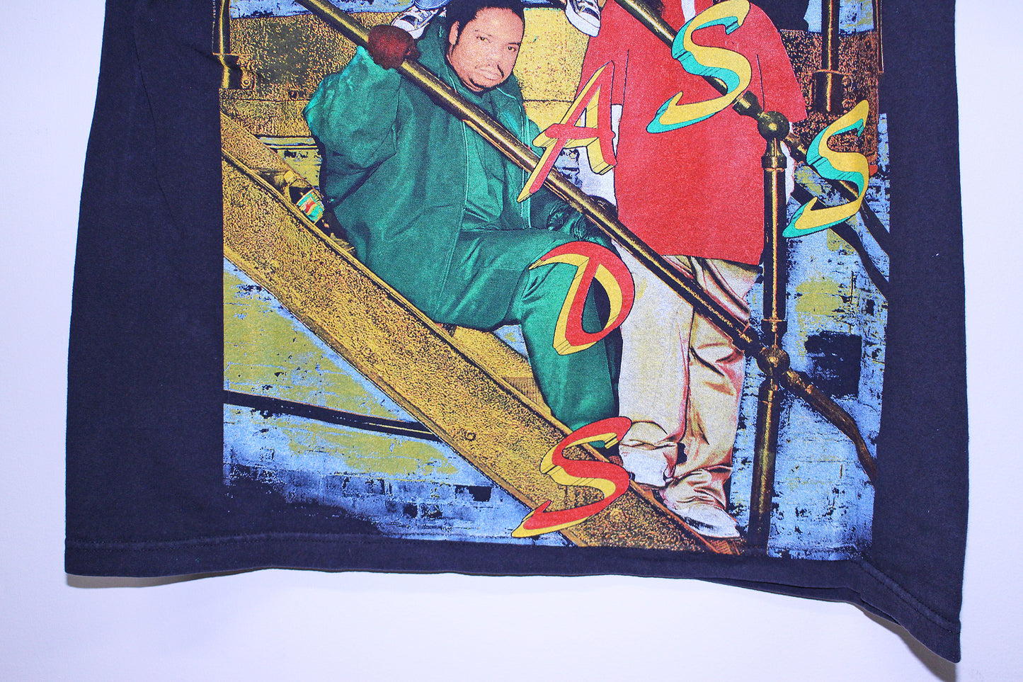 BTNH on worn black tee (XL)