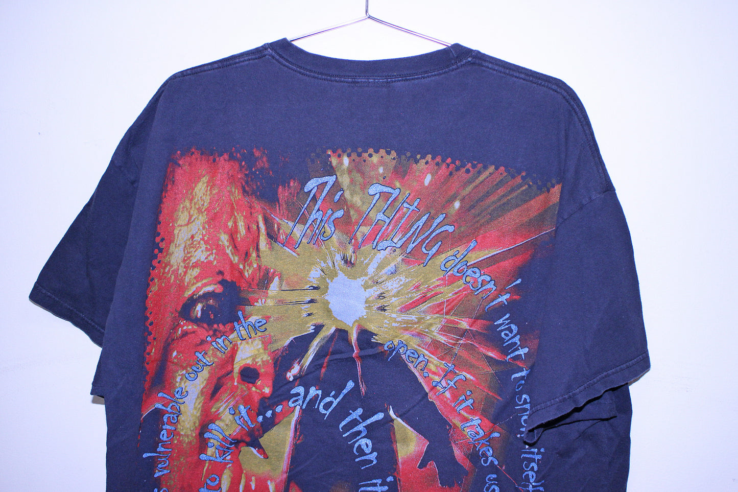 THING on faded hanes tee w/ faded backprint (XL)