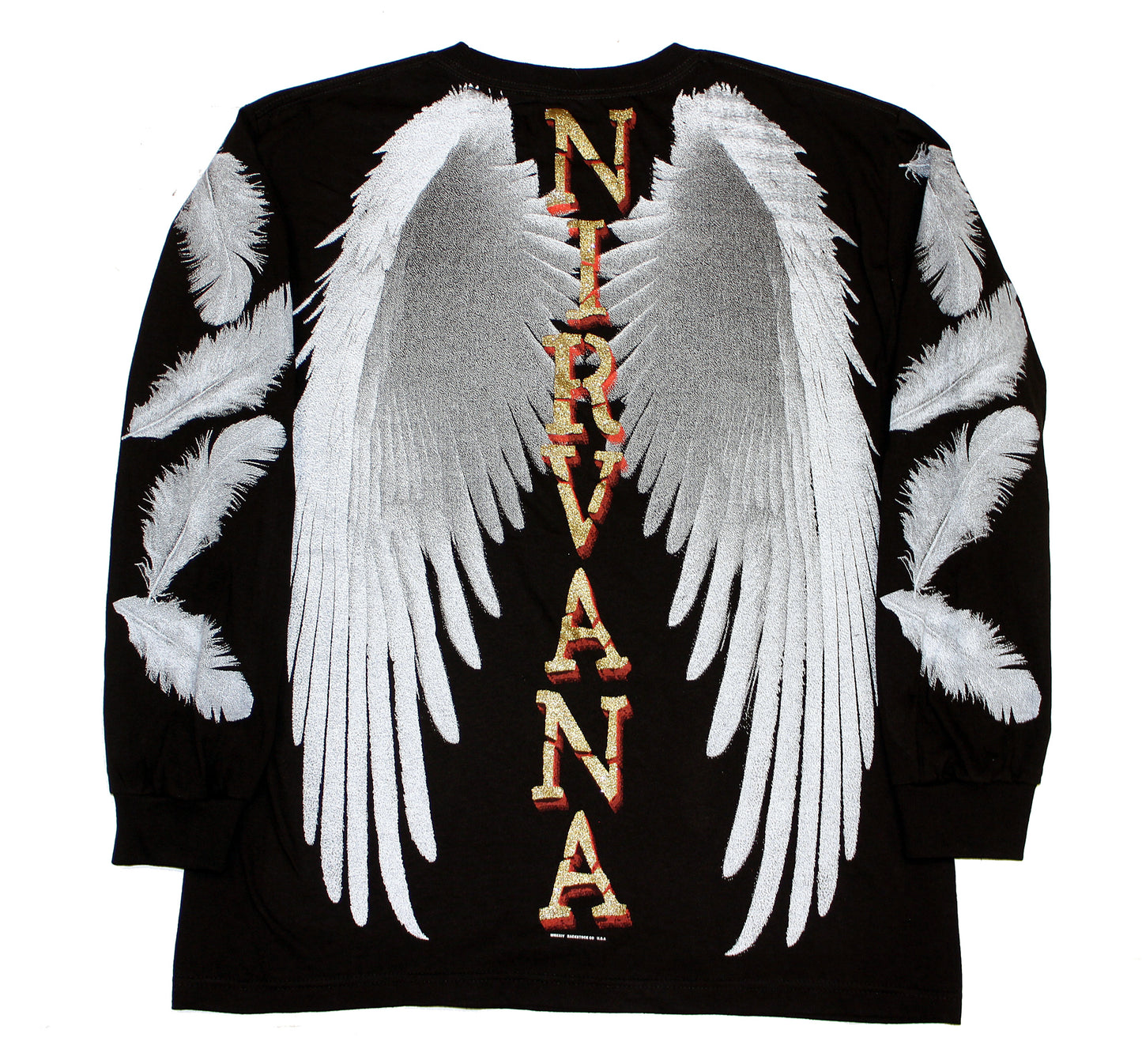 *LONGSLEEVE* N I R V A N A / R.I.P Kurt Orig. fan art shirt (BLUE)