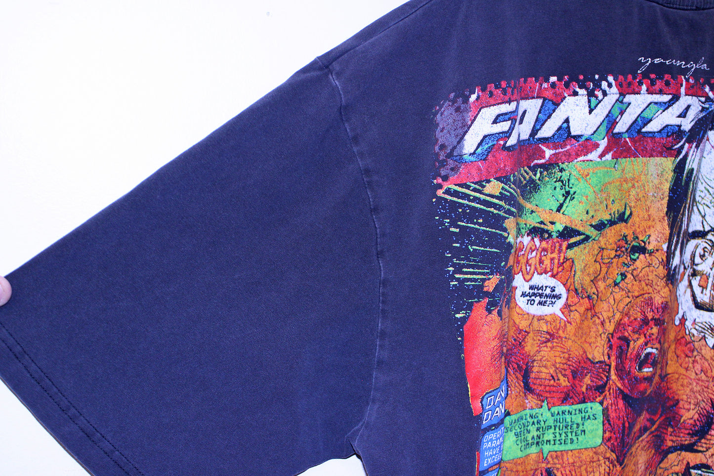 Fantastic 4 on modern faded youngLA tee (XL)