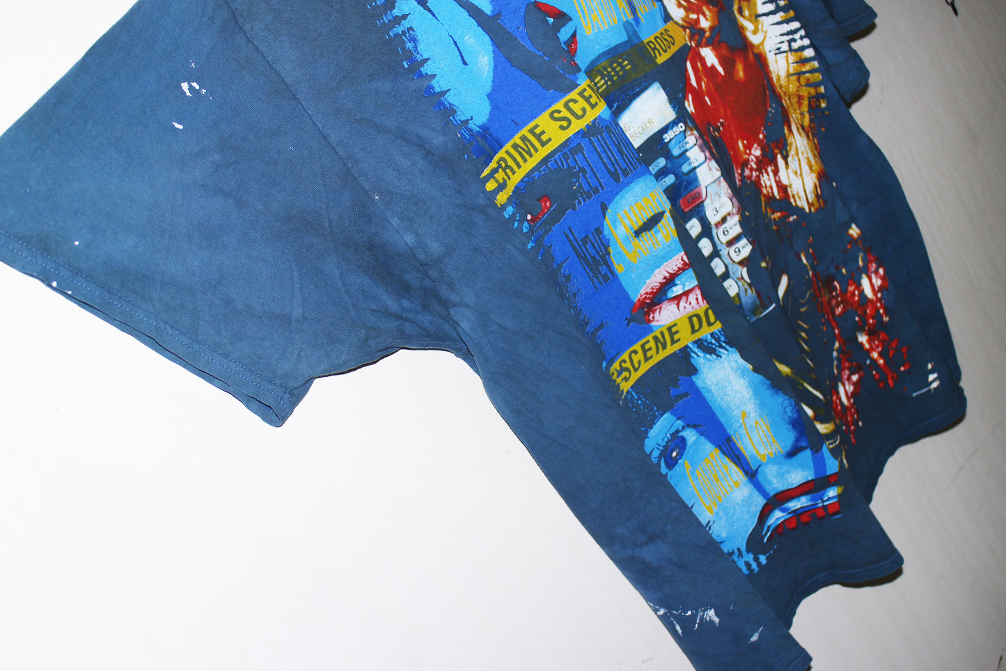 SCREAM/Ghostface on dyed hanes comfort soft faded tee (2X)