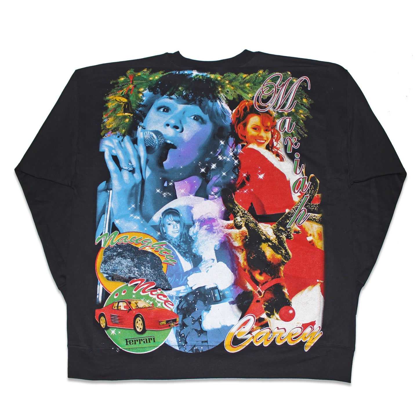 *BLACK* Mariah Carey 'All I Want For Christmas' Orig. fan art Sweatshirt