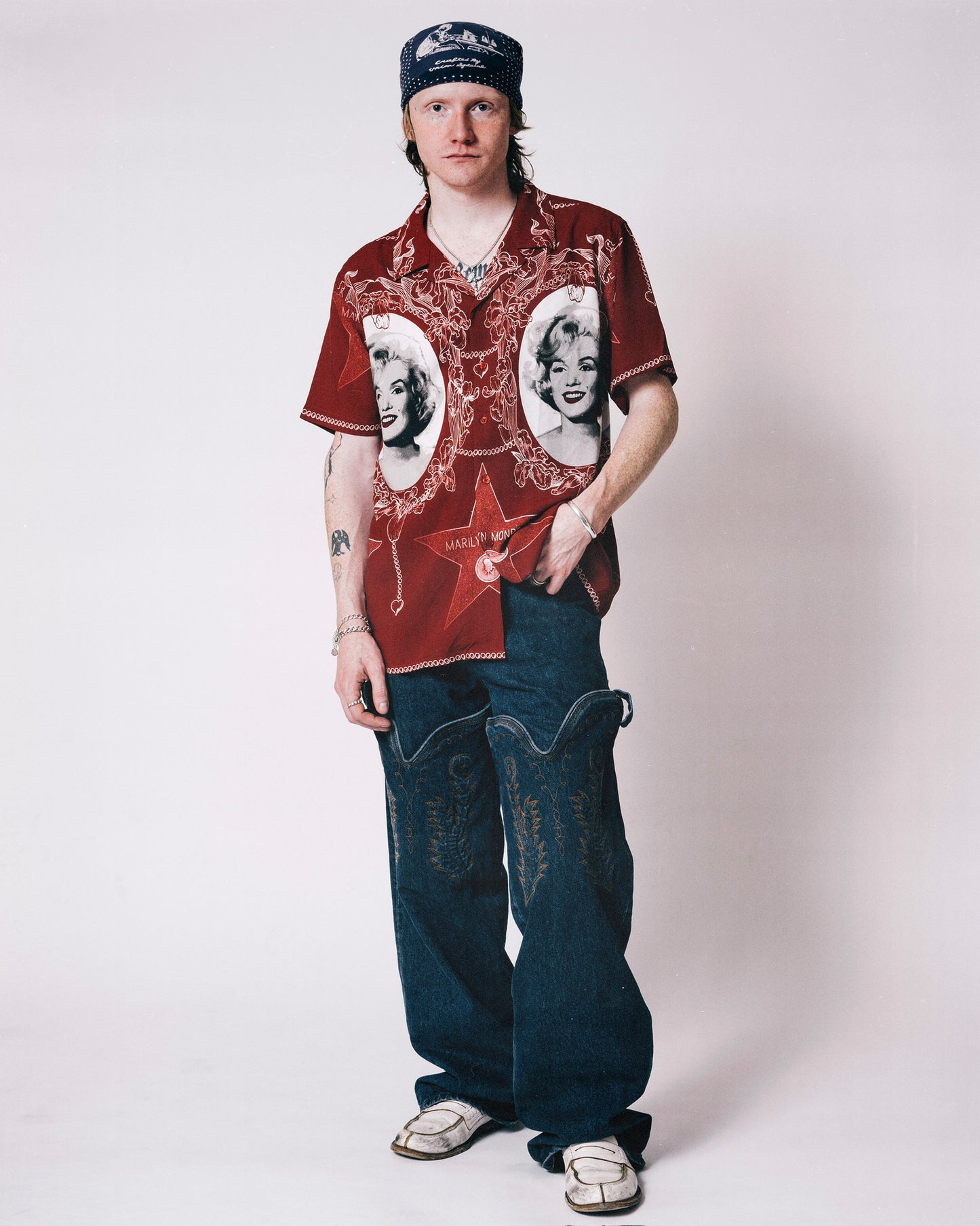 'Monroe' Rayon Button Up Dress Shirt