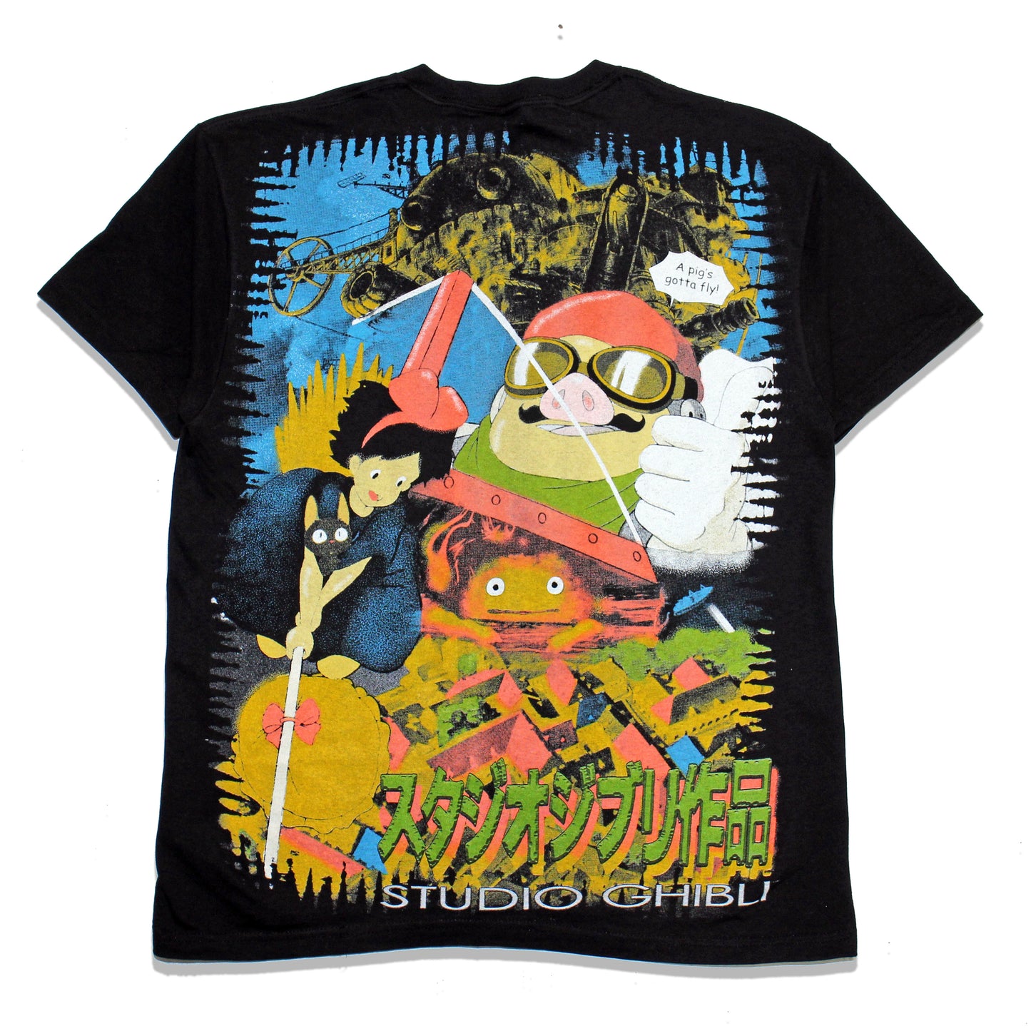 *Black* Studio Ghibli Orig. fan art shirt