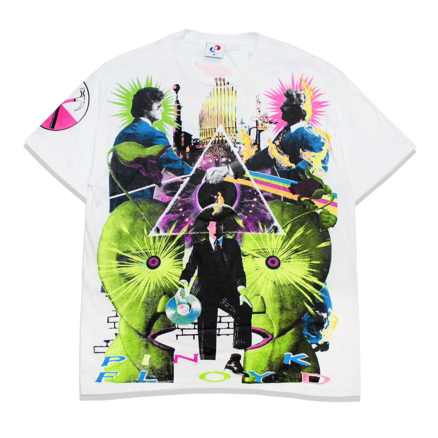 *White* Pink Floyd LIVE in concert Orig. fan art shirt