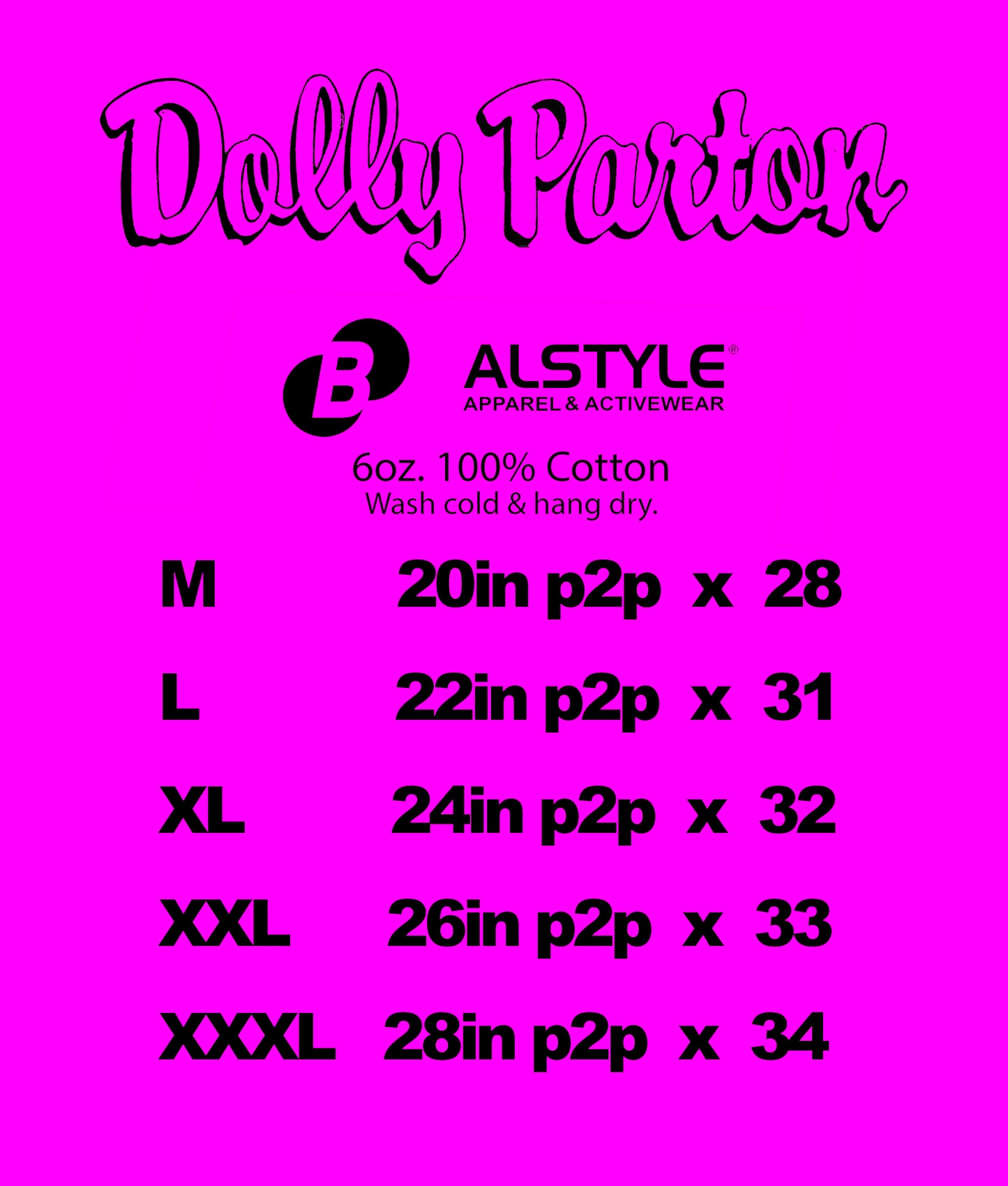 Dolly Parton 'Jolene' orig. bootleg tee