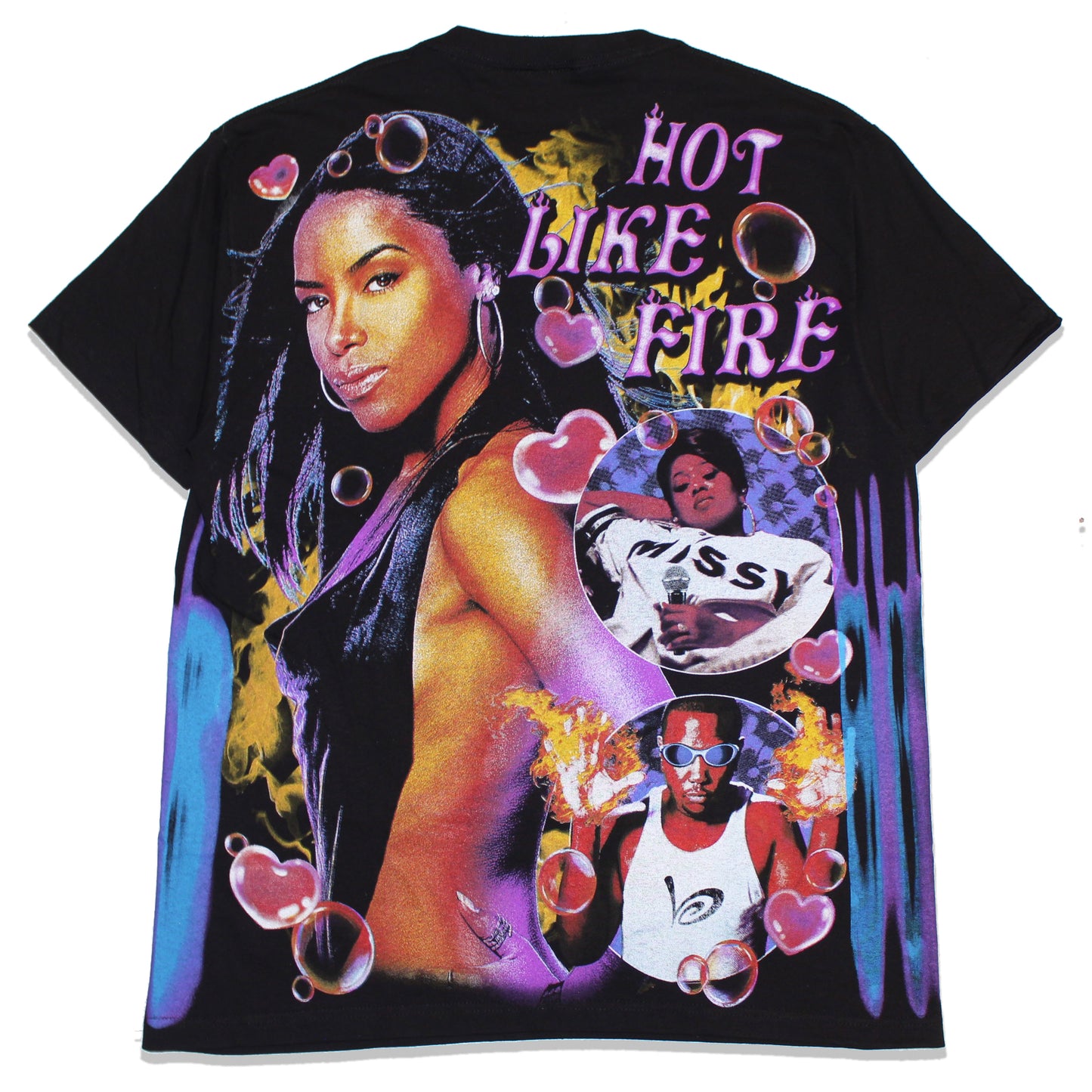 AALIYAH 'Hot Like Fire' ft. Missy & Timbaland Orig. Bootleg shirt
