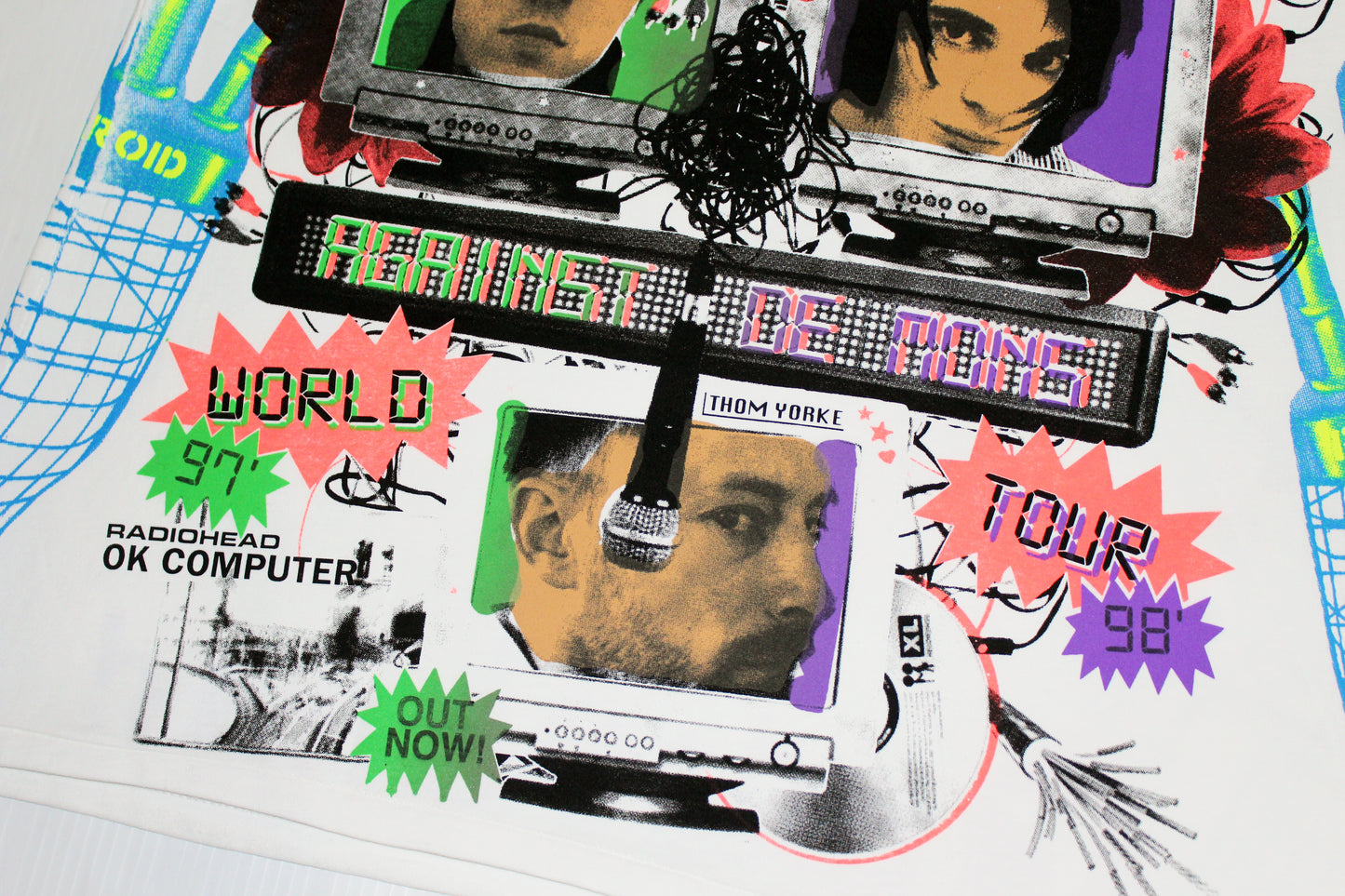 Radiohead 'OK Computer 97-98 Tour' Orig. bootleg tee *WHITE*