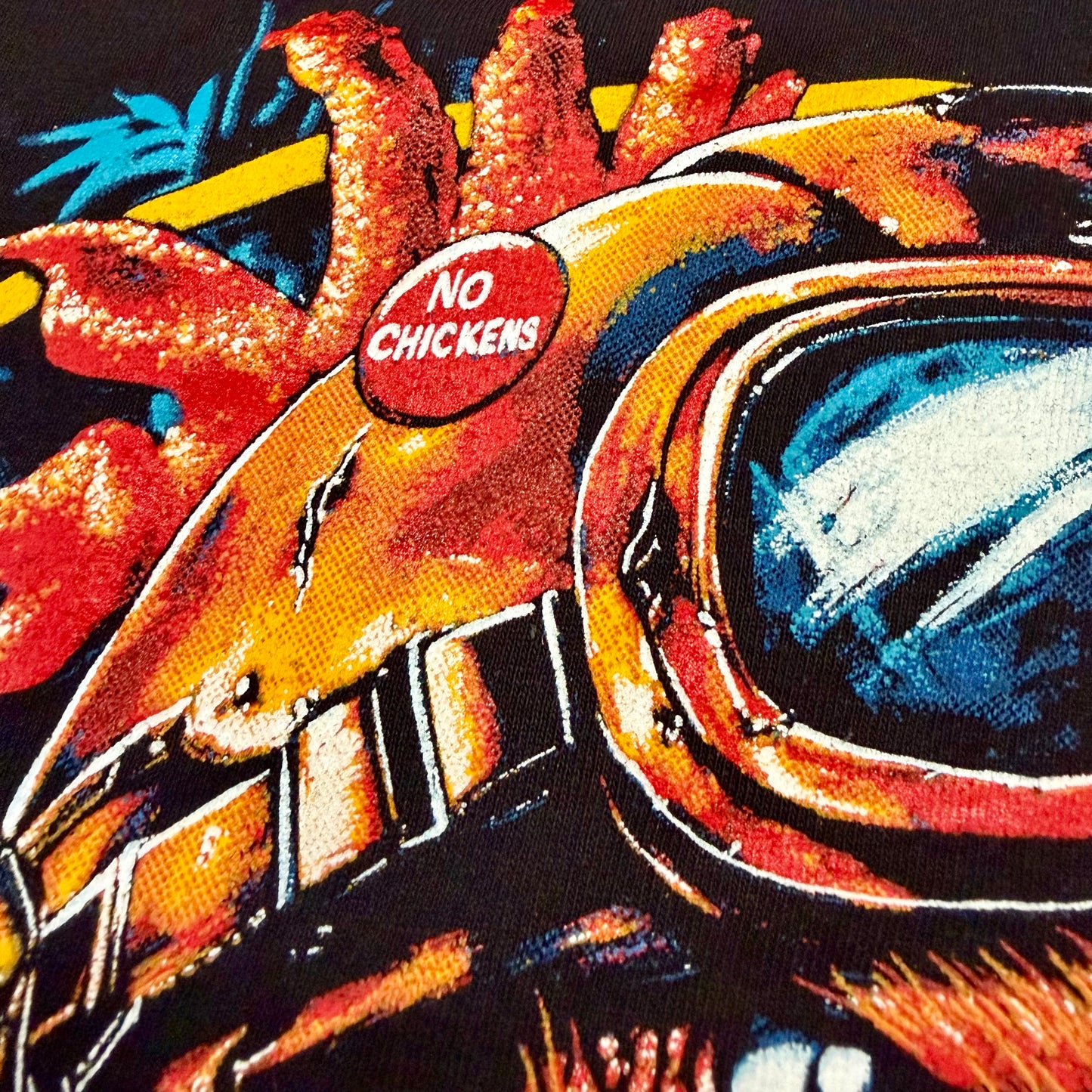 Rooster, No he ain’t gonna die…A.I.C Orig. fan art tee