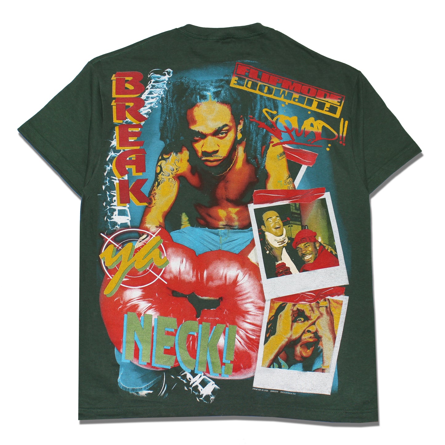 *GREEN* Busta 'Break Ya Neck' Orig. fan art shirt