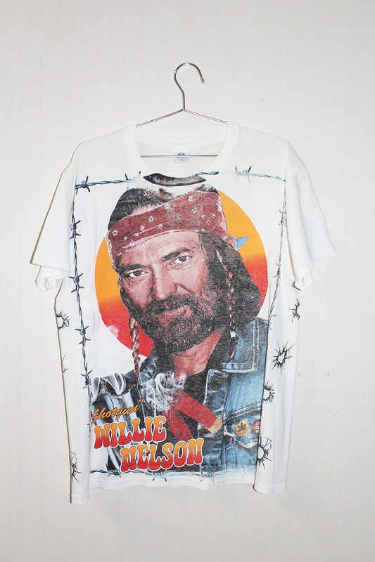 Willie Nelson on vintage Stafford Single Stitch tee (XL)