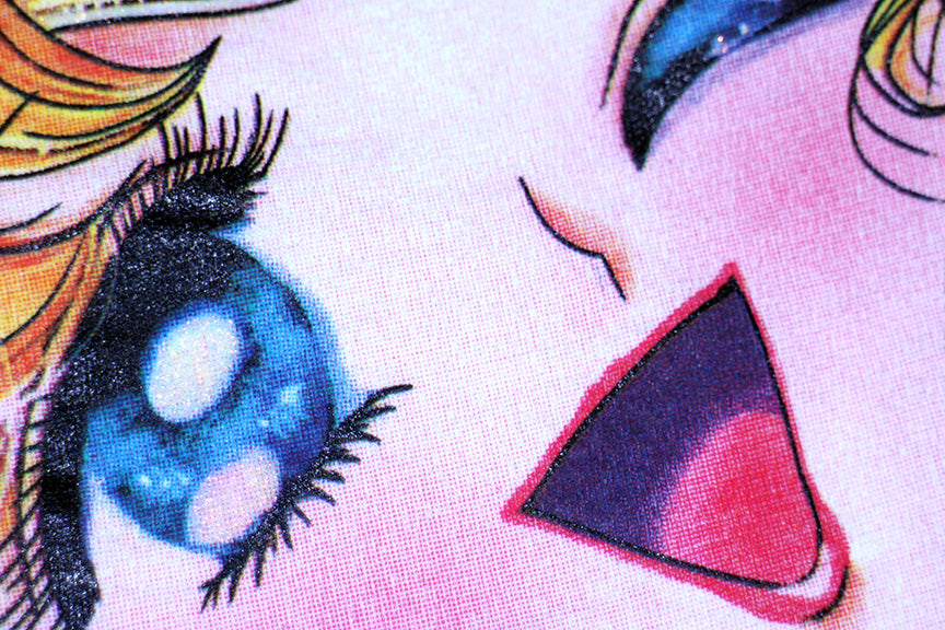 'In the name of the Moon!' Orig. fan art tee *2 Sided Print*