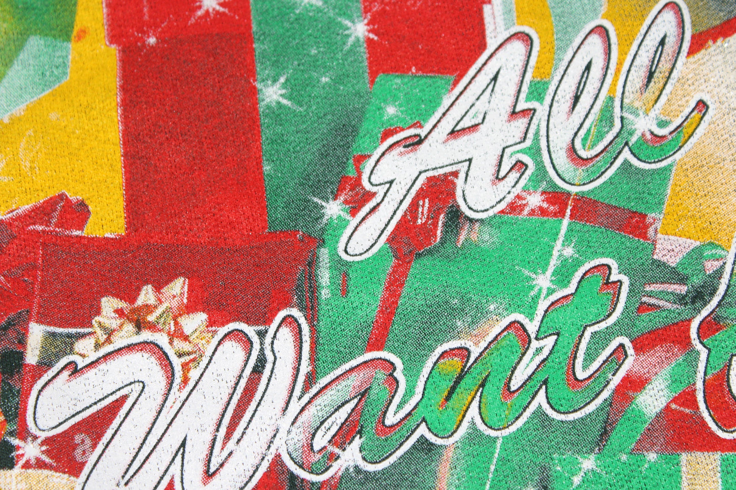 *GREEN* Mariah Carey 'All I Want For Christmas' Orig. fan art shirt