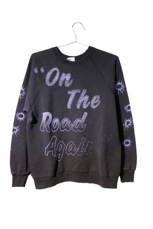 *Reverse* Willie Nelson on Vintage Lee Sturdy Sweatshirt (LG)