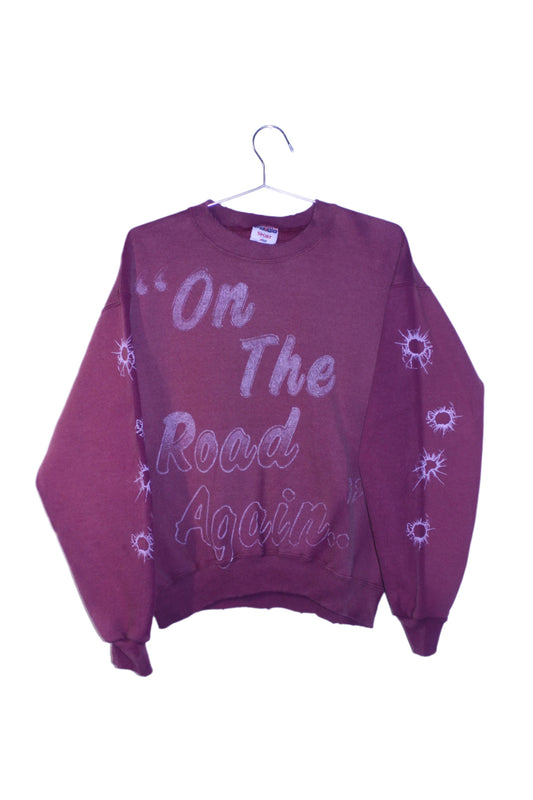 *Reverse* Willie Nelson on Vintage Jerzees Sport Sweatshirt (M)