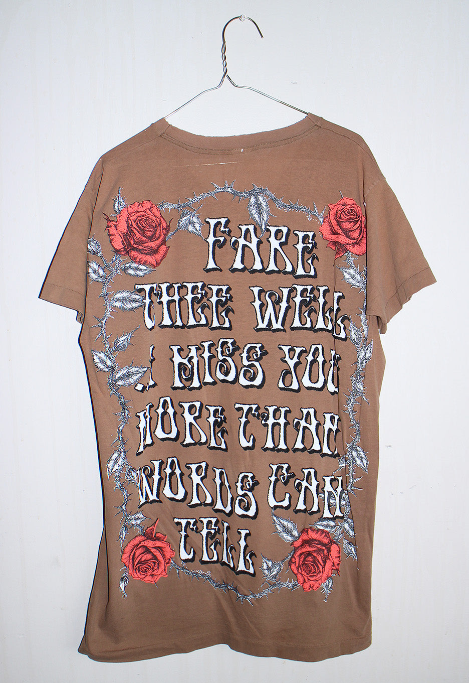 Fare Thee Well Jerry Brown Vintage FotL Single Stitch tee (L)