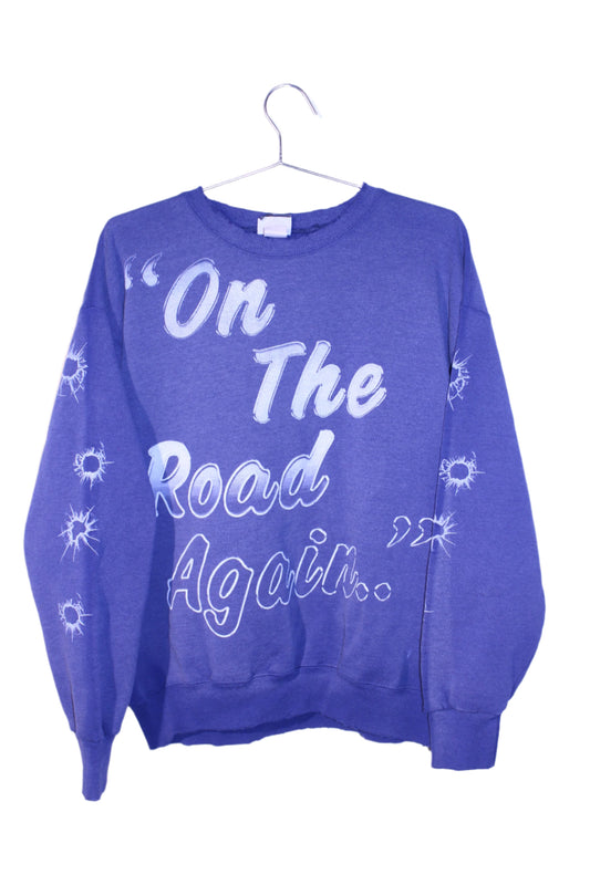 Willie reverse print on heavy faded Jerzees sweatshirt (XL)