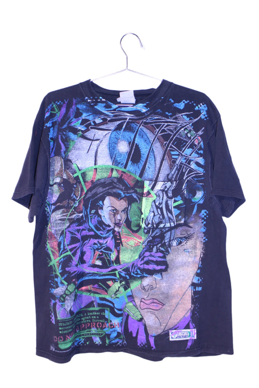 Aeon Flux on vintage discus pocket tee (XL)